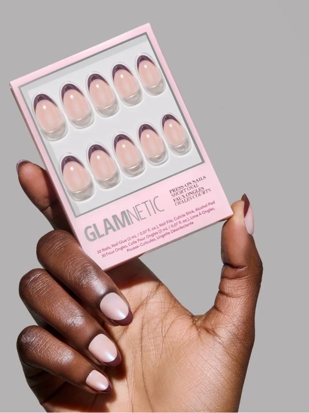 2 for $24 - Glamnetic Press-On Nails - Cherry Mood
